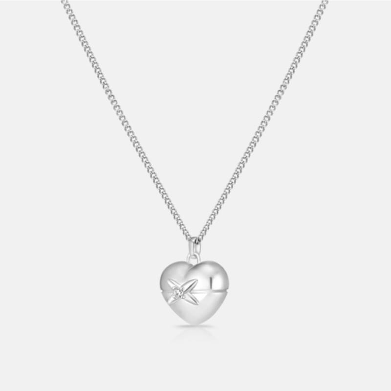 METROCITY JEWELRY Cuore White Necklace A241BN1037WPA