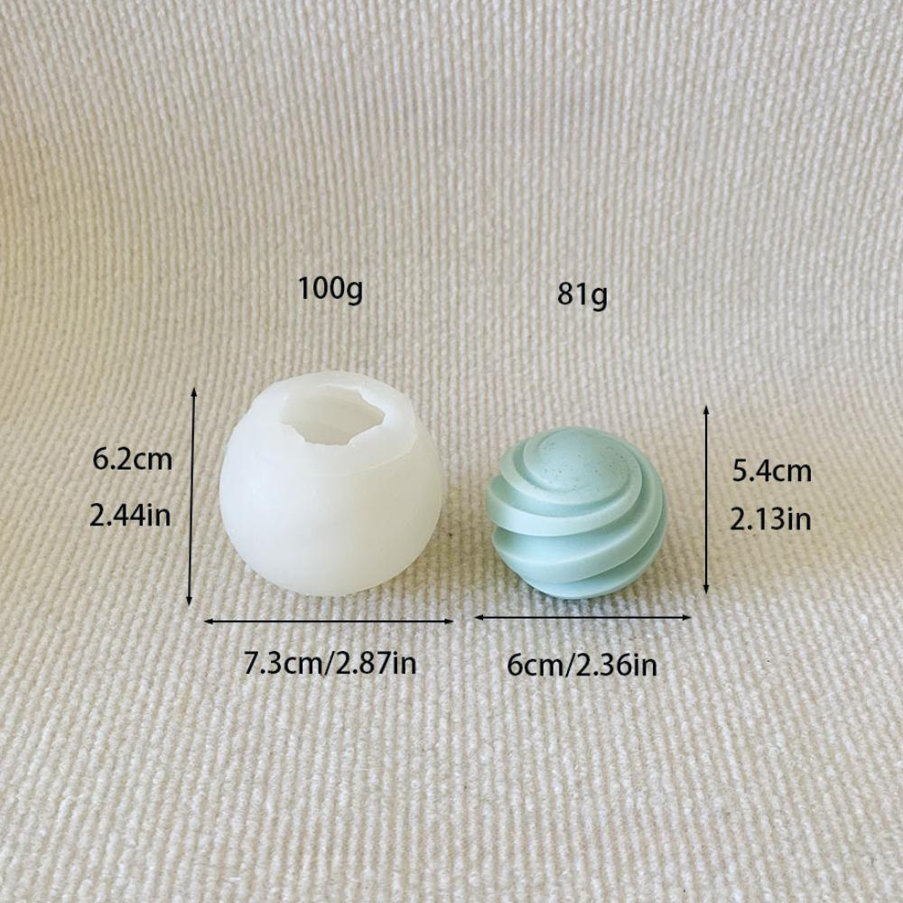 

Многоразмерные спиральные сферы свечи силиконовые формы легко извлекаются художник планеты гипсовые формы геометрический шар смола изготовление подарков на день рождения A