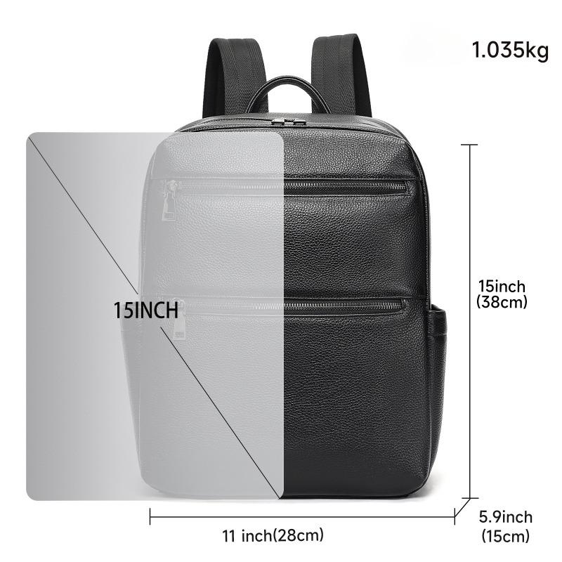 Genuine Leather Men's Backpack Large-capacity Backpack Fashionable Backpack Men's Bag