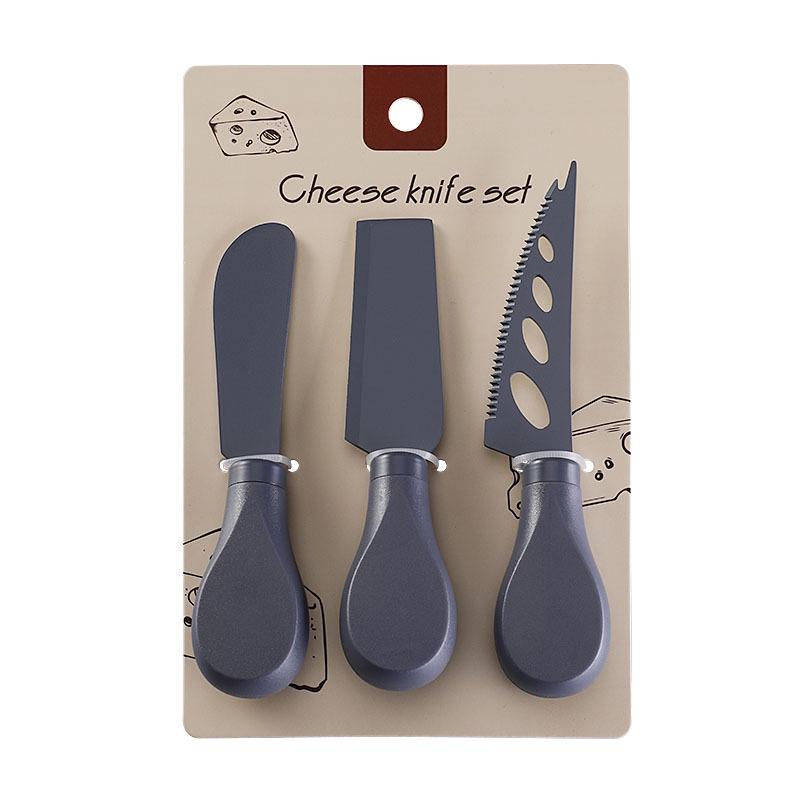 Stainless Steel Cheese Knife and Slicer Set with Non-Stick Coating