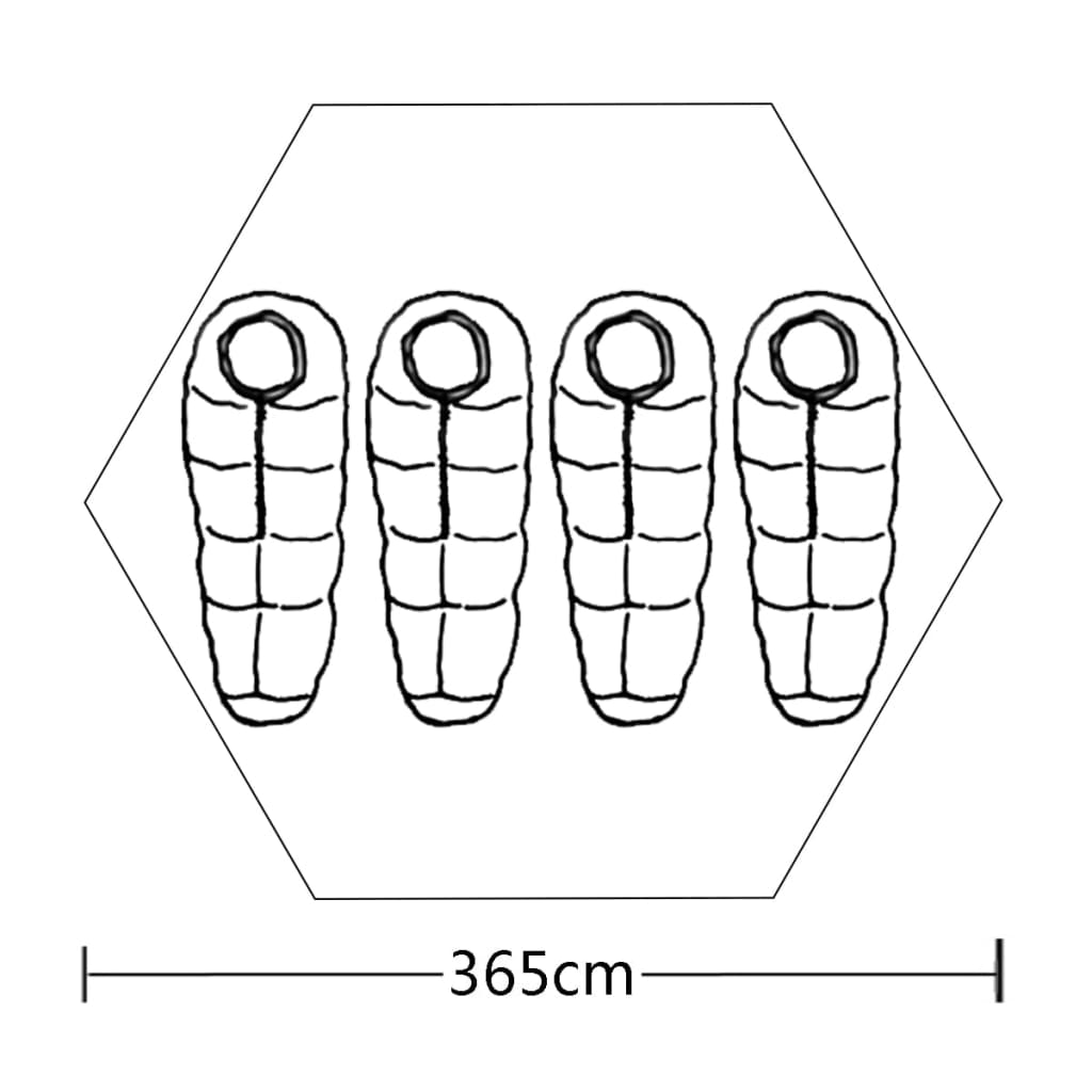 4 Person Tent Blue