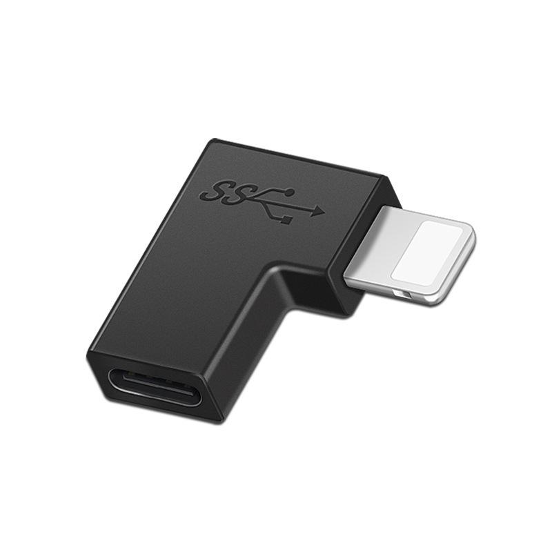Type-C Female to Lightning Male Adapter for Charging & OTG