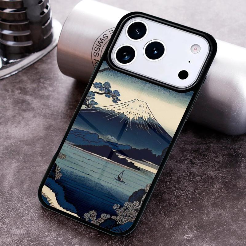 

Japanese Wave Art Phone Case for iPhone 17 16 15 Pro Max Air 14 13 12 11 Plus Shockproof Cover iPhone 16