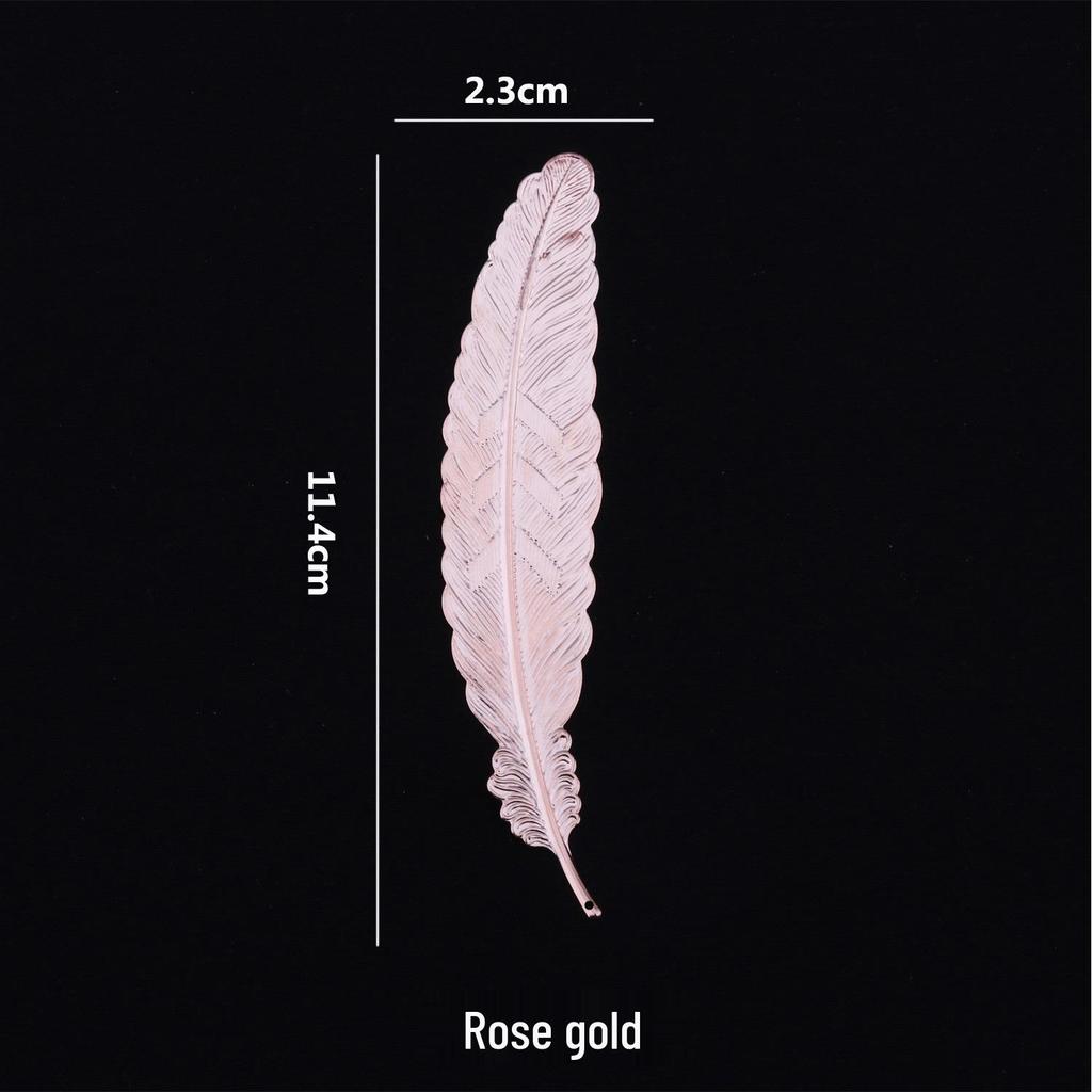 Metal Feather Leaf Photo Props for Japanese Nail Art Display