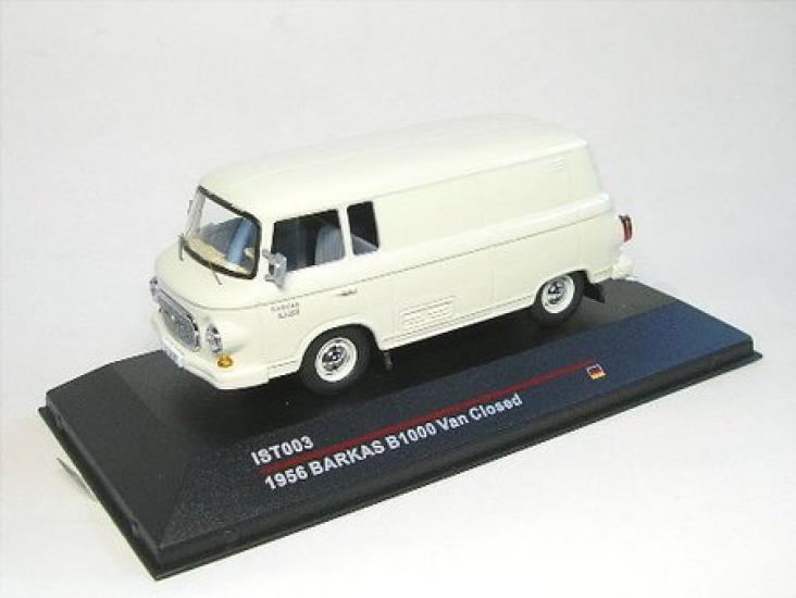 Ixo Scale Valkas B1000 Van Closed 56 L Gray Finished Product 1/43 (IST003)