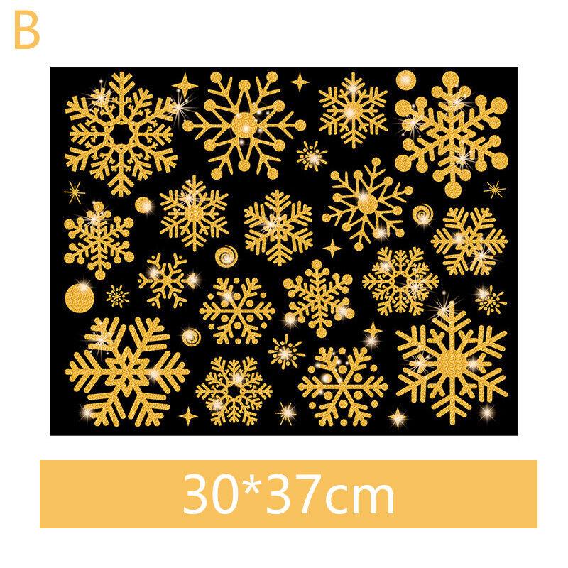 

Рождественские наклейки на окна, рождественские наклейки, наклейки со снежинками, статические наклейки для рождественских наклеек, оконные рождественские украшения для окон Style B