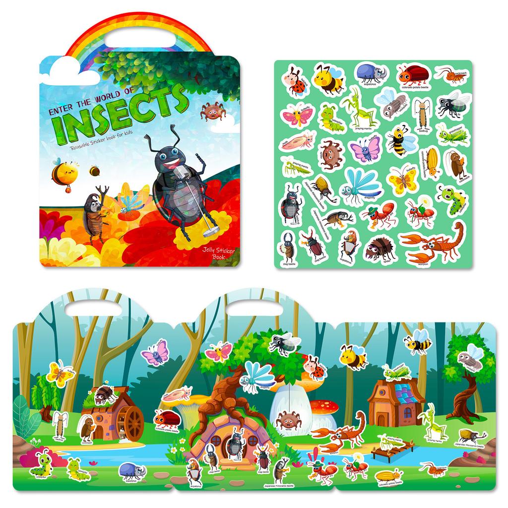 Children's DIY Insect Children's Early Teaching Repeated Posts Focus Potential Development Enlightenment Baby Jelly Posts