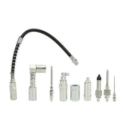 Kit Acoplador de Graxa 9 Peças Versátil Conexão Rápida Lubrificação Jogo de Acopladores de Graxa para Carro Caminhão Marítimo