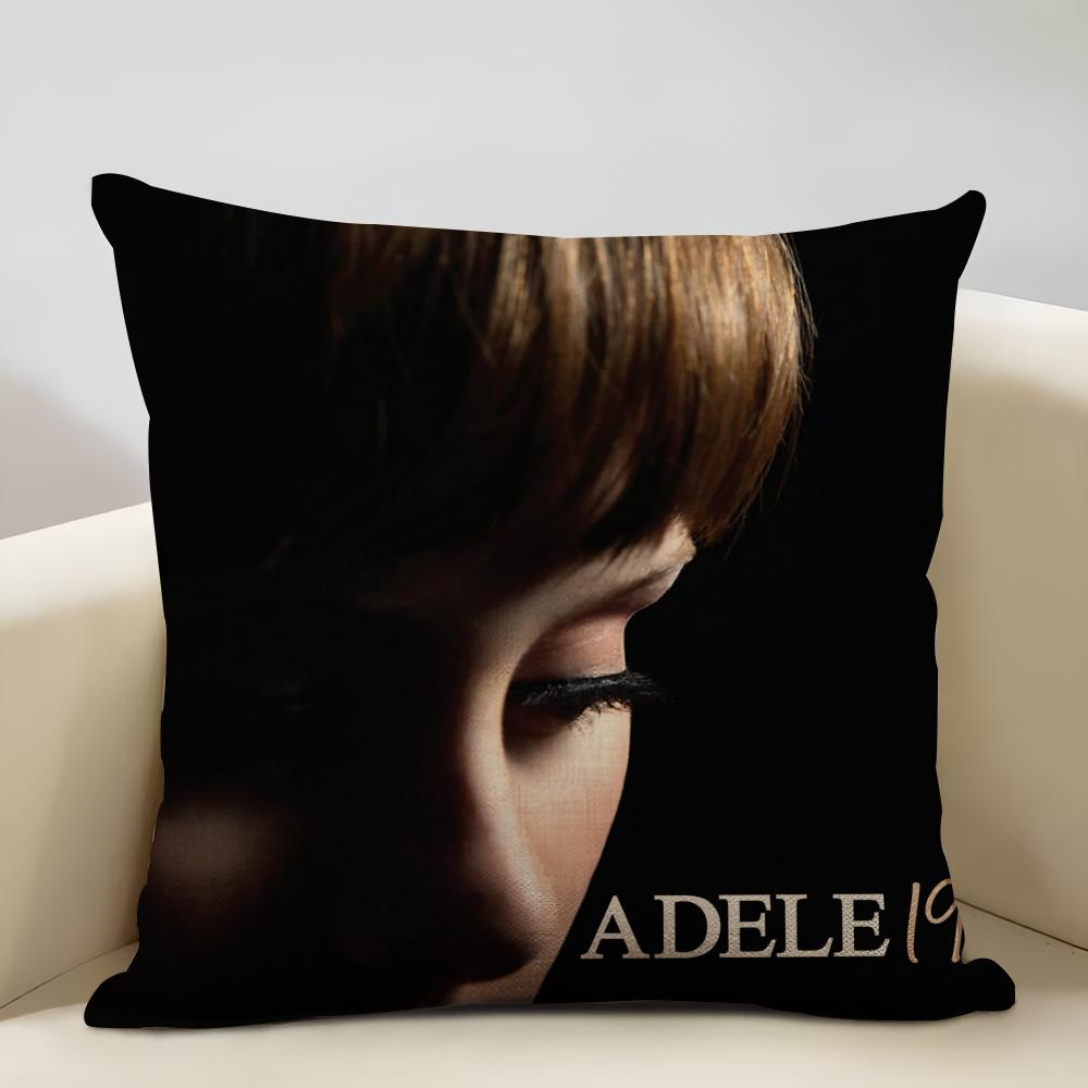 A-A-ADELE-S Ablum Cushion Cover Household Decoration Linen Sofa Cushion Cover: Skin-Friendly & Breathable with Invisible Zipper