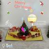 Christmas Greeting Card With Music And Lights Colorful Christmas Tree 3D Creative Gift Blessing Message Trade Thank You