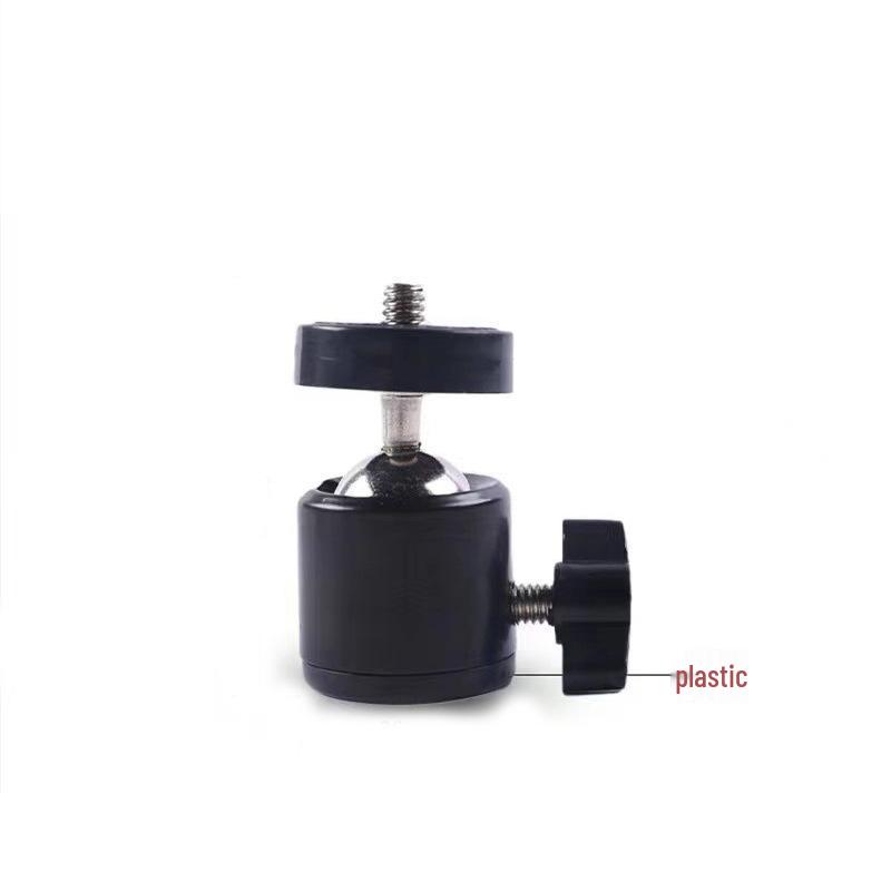 

Height-Adjustable Phone & Camera Stand with Fill Light and Round Base