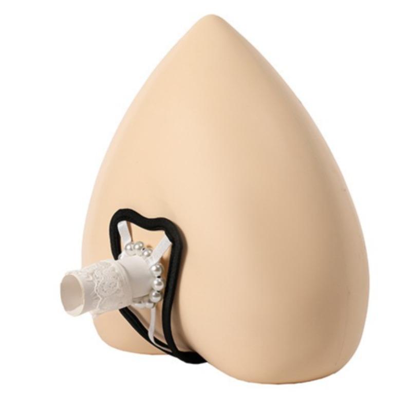 Sissy Dessous Herren Ausgeschnitten C-String Unsichtbare Slips Offene Penis Tasche Bikini Tanga Slips Perlen O-Ring Enhancer Unterwäsche