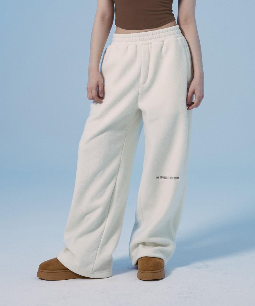 Empebeu Mishble Flow Fuzzy Pants Ivory