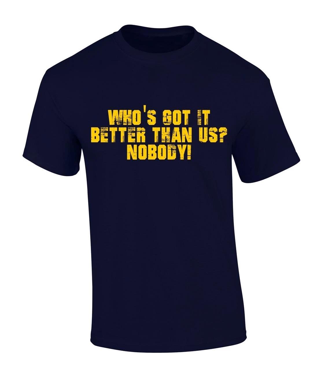 

Mens Michigan TShirt Who s Got It Better Than Us Nobody! Short Sleeve T-Shirt M