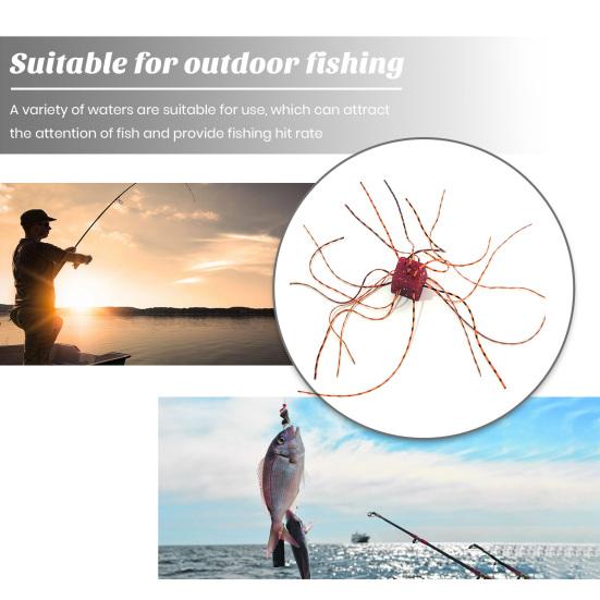 6Pcs Soft Baits Slow Sinking Bright Color Flexible Bite Resistant Reusable Dice-Shaped Baits