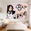 1pc Anime Maid Tapestry Polyester 2D Print KOn Maid Cafe Design Wall Decor for Bedroom  Living Room Anime Fan Room Accent