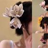 Beautiful Simulation Orchids Flower Claw Clip for Women Enhances with Life Like Flower Designs for Music Festival