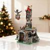 759 Teile MOC Das Hexenhaus Alternativbau Burg Furcht Ritter Modellbausteine Weihnachtsgeschenke Architektur Spielzeug Stein Kinder