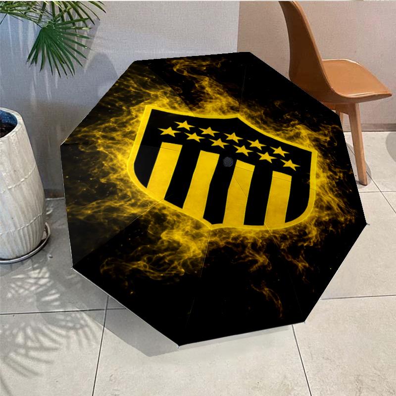 Penarol Football Club Umbrella - Automatic Open/Close, Compact 8-Rib Lightweight Umbrella Essential for outdoorPicnic Accessory Fan Gifts