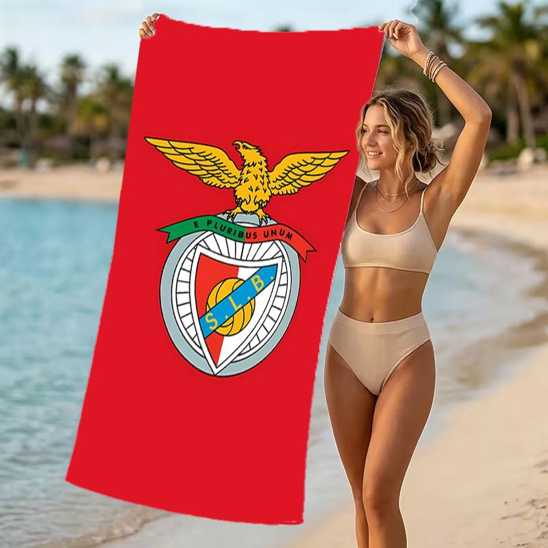 Beach Towel with Sport Lisboa e Benfica Pattern - soft,absorbent,machine washable Lightweight&Modern,swimming,Travel Essentials