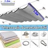 Width 1.2m Outdoor Telescopic Awning with Installation Accessories Summer Rainproof Sun Shade Sail Pergolas Retractable Shading