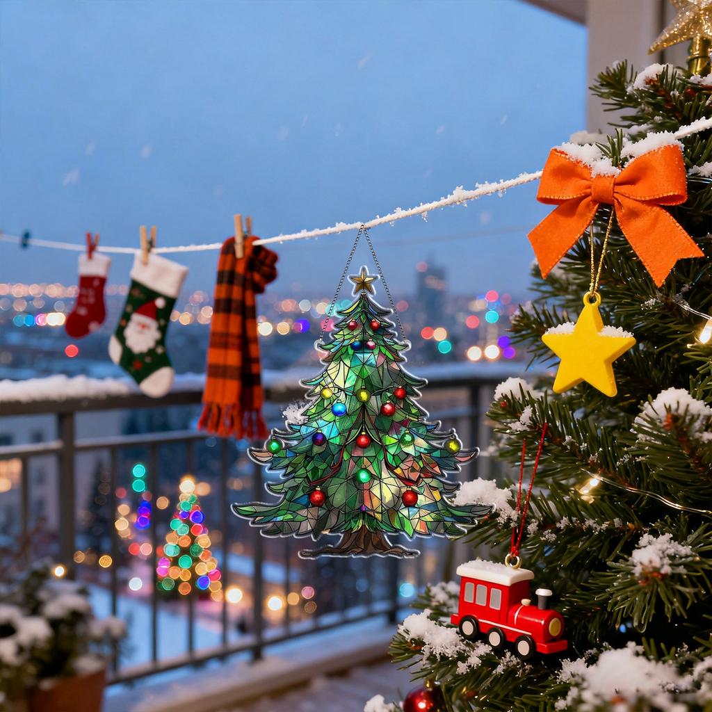 Christmas Pendants, Window Sun Capture Decorative Pendants, Gift Decorative Pendants, Door Window Fireplace Pendants