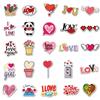 Valentine's Day 50-Piece LOVE Graffiti Stickers - Waterproof Cartoon Decorations for Luggage and Rooms