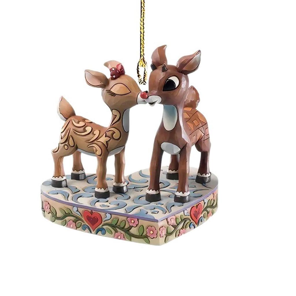 Deer Christmas Ornaments, Car Rearview Mirror Pendants, Backpack Pendants, Suitable For The Whole Family
