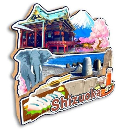 Refrigerator Magnet Shizuoka Japan City Travel Souvenir Tourism Gift 3D Classic Landmark Handmade Craft Home Decoration -3241