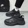 Herrenschuhe Sommer atmungsaktiv schwarz lässig Sport Papa Herren Baustellenarbeit Arbeitsschutzschuhe Herren Reifen Tide Schuhe