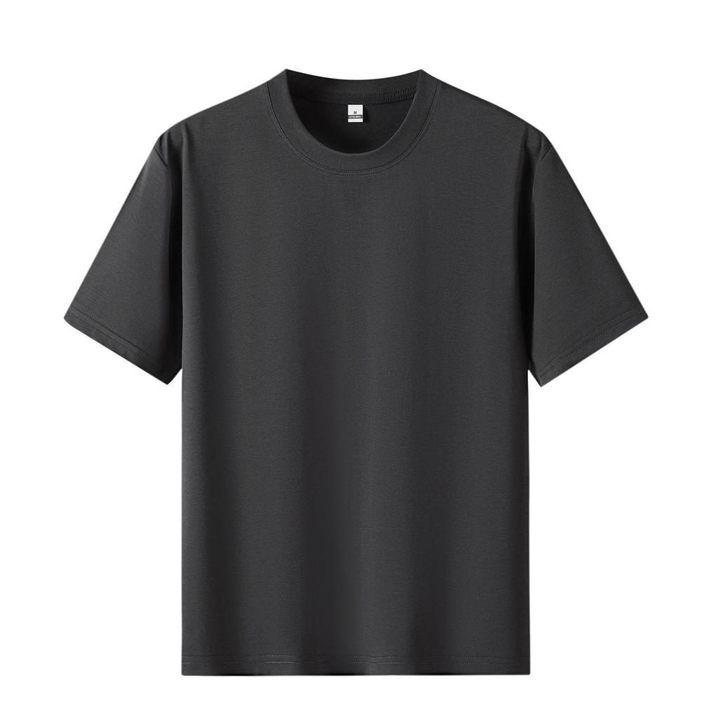 Men's Trendy Summer Drop Shoulder Ice Cotton Short Sleeve T-shirt