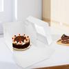 10pcs White Disposable Cake Packaging Box with Window Cake Container Pastry Box  Bakery