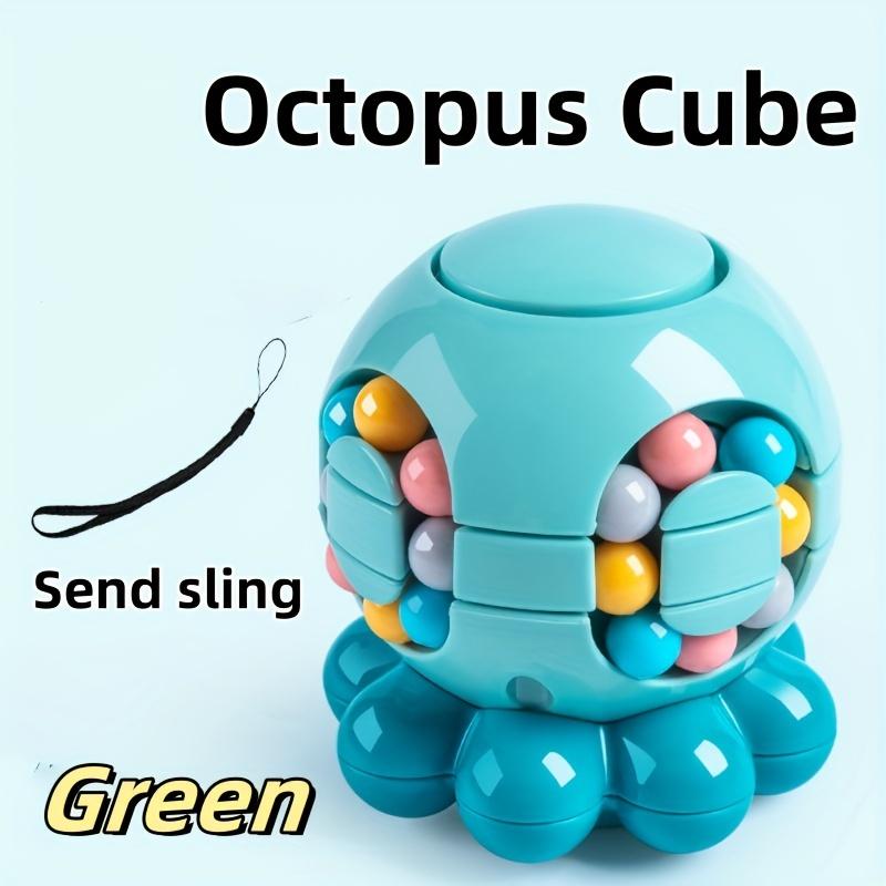 2-In-1 Octopus Egg Finger Spinning Toy - Educational Spinning Bean Cube Puzzle Toy for Relaxation, Perfect for Birthday Gifts