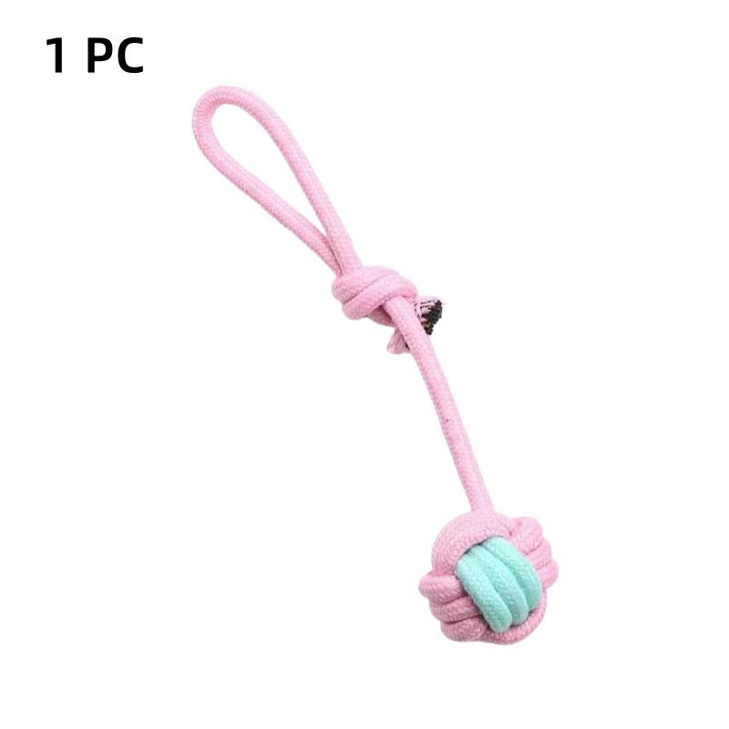 

Rope Ball for Large and Small Dogs Resistant Soft Cotton Pet Toy, Bite Resistant, Chew, Interactive Dog Toys, Dog Accessories