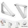 24lots Triangular Metal Tablecloth Clamps Quickly Release Table Fabric Clamps For Smooth Table Presentation