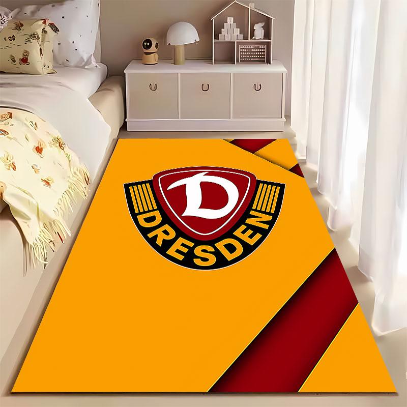 "Dresden Logo Yellow Carpet" suitable as a non-slip mat for the living room or bedroom sofa