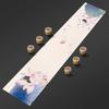 Chinese Lotus Pattern Table Runner Water-Repellent Coffee Table Cloth Decorative Cotton Linen Tea Mat Tea Ceremony Accessories