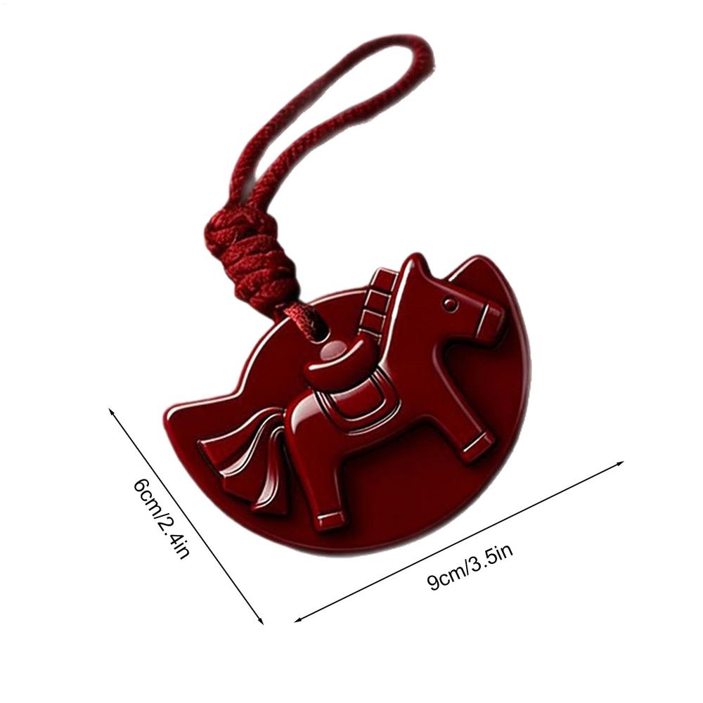 

Cute Horse Car Air Freshener Long Lasting Scented Hanging Decor for Vehicle Interior, Home Office Door Decor, Odor Eliminator красный
