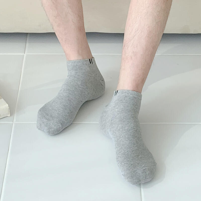 [10 Pairs Set] Men s One-Point Sneaker Socks 10 pairs of oatmeal