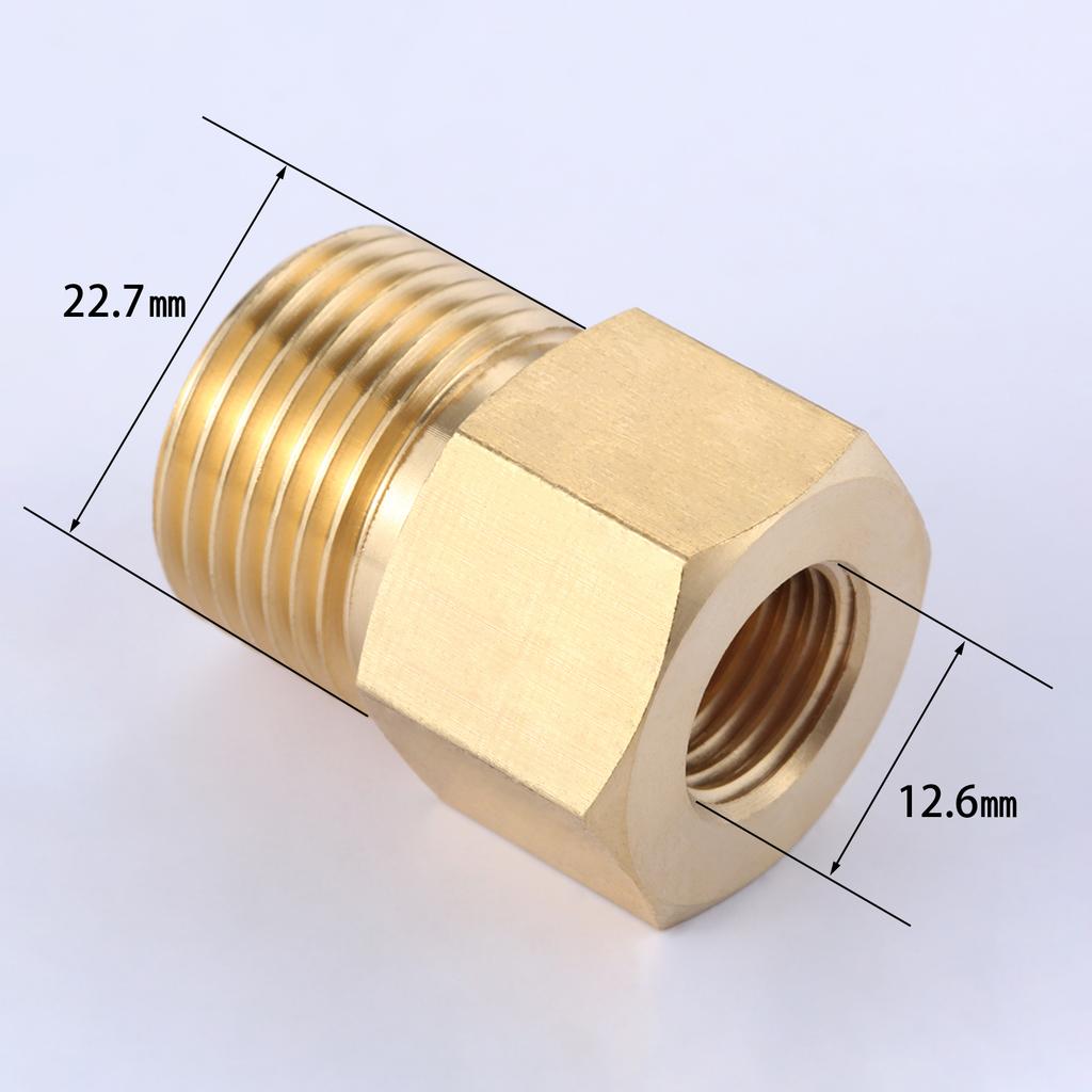 Mässingsgasadapterkonverterare W21.8 till G5/8 eller G5/8 till W21.8 cylinderregulatorkontakt för cylinder till akvarium CO2-regulator