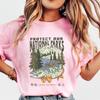 Retro National Parks T-Shirt: 90s Hiking Tee, Respect Wildlife