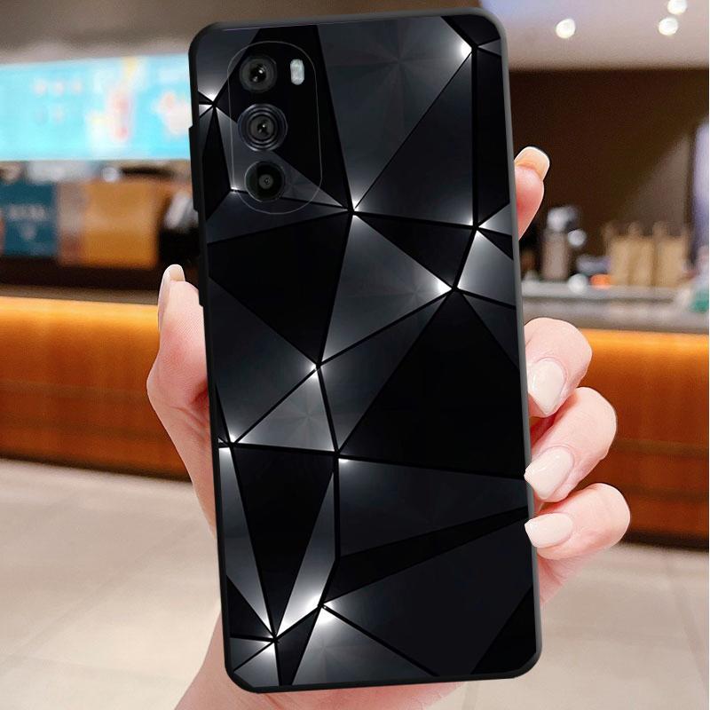 Phone Case For Motorola Edge 50 40 Pro 60 50 40 30 Ultra Neo Fusion Moto G85 G72 G53 G54 G84 G13 G32 Luxury Geometry Cool