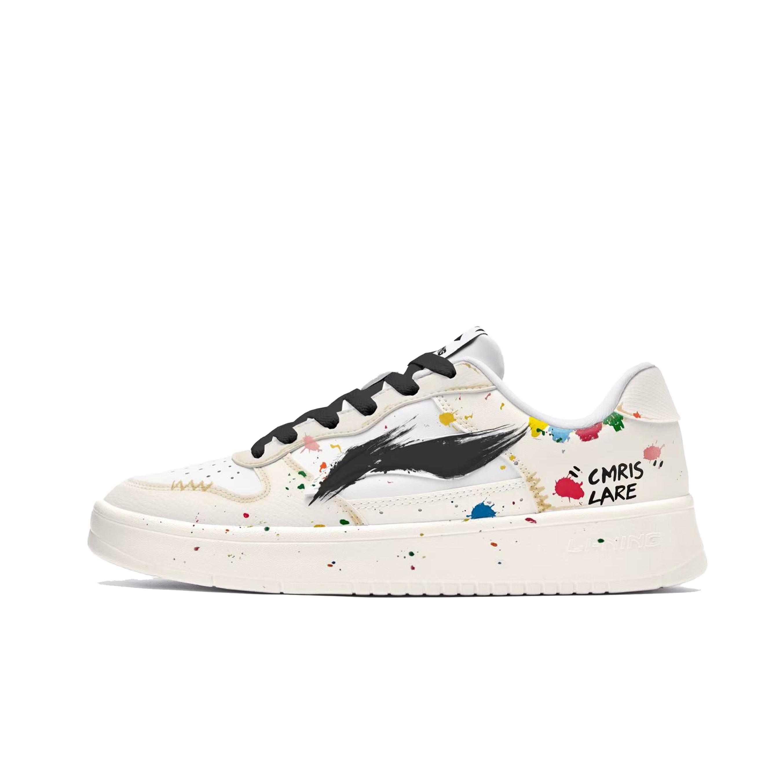 

Li Ning Floating Boat Ink Wash Splendor Low top Skateboard Shoes Women s Beige Yellow AGCS420-6(TeamM-) 37
