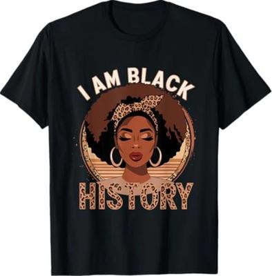 Ich bin Schwarze Geschichte Stolz Gebildet Afro Königin Afrikanische Frau T-Shirt