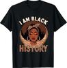 I Am Black History Proud Educated Afro Queen African Woman T-Shirt