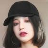 Synthetic Baseball Wig Bob Wig Black Hat Wigs Cap With Hair Naturally Connect Bob Hair Baseball Cap Adjustable