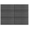 Day and Night - Day and Night Tiles 6 Units WPC Gray 1m² 60x30 Cm
