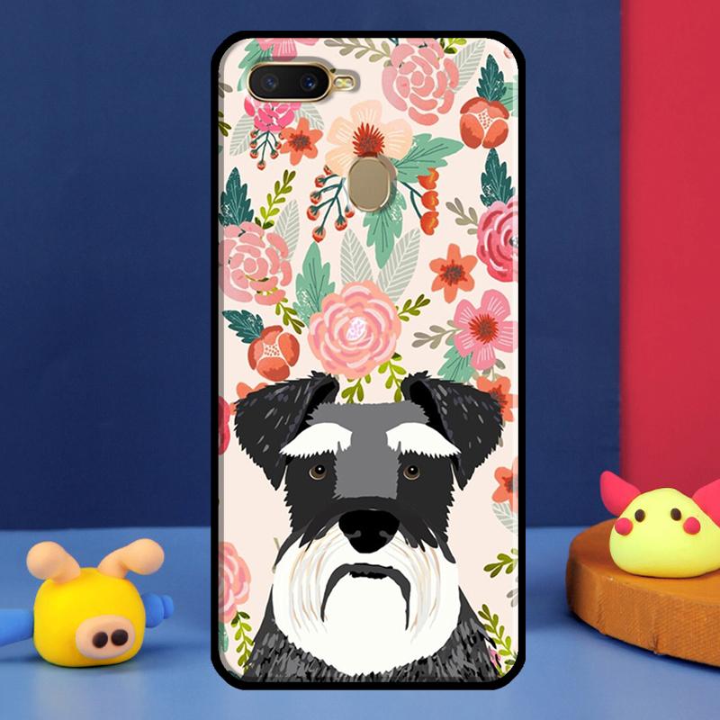 Schnauzer Puppy Dog For Oppo A54 A57 S A78 A58 A98 A5 A9 A91 A15 A16 A17 A52 A72 A76 A96 A74 A94 A77 Phone Case