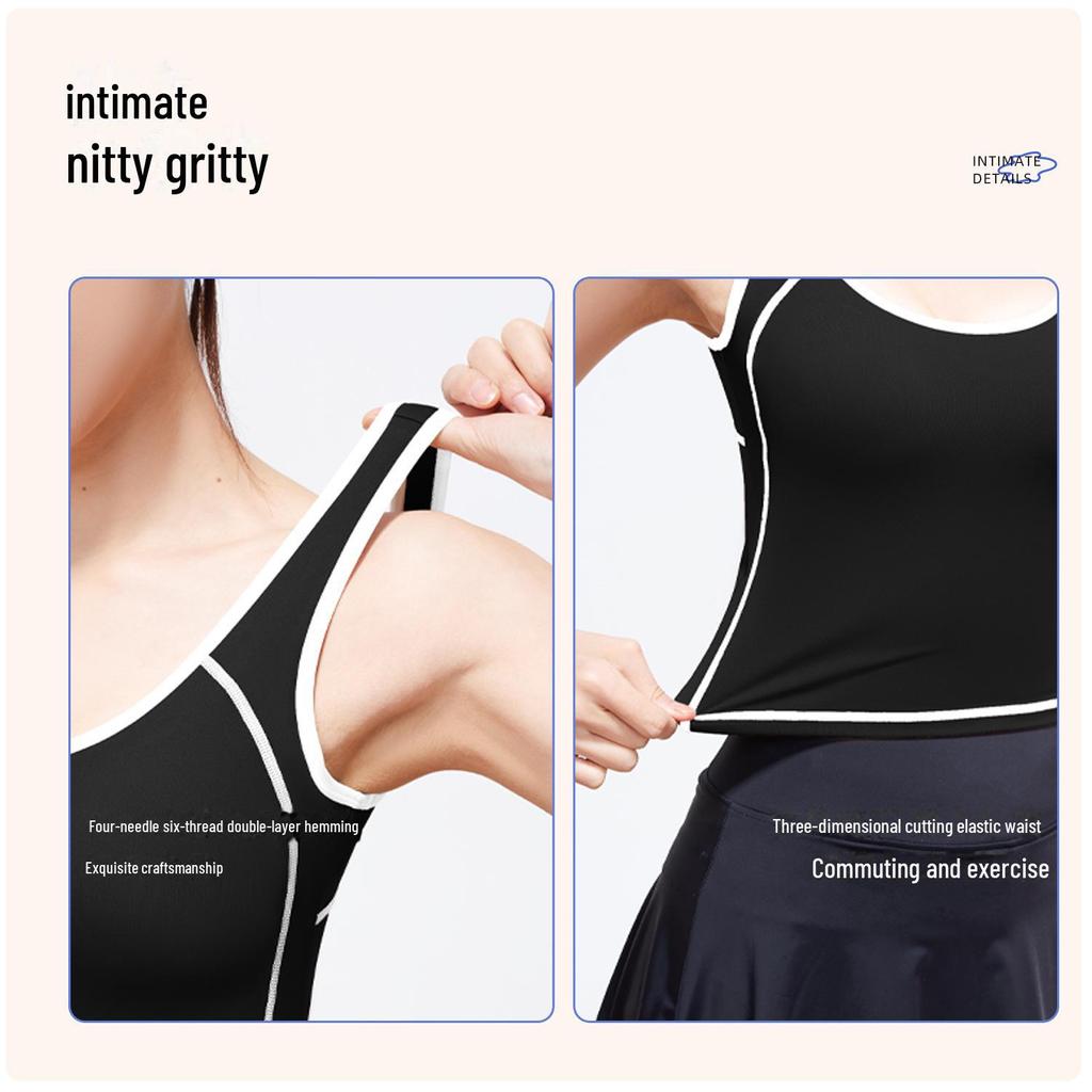 Juyitang Peach Arc U-Shaped High Elastic Shockproof Sports Vest