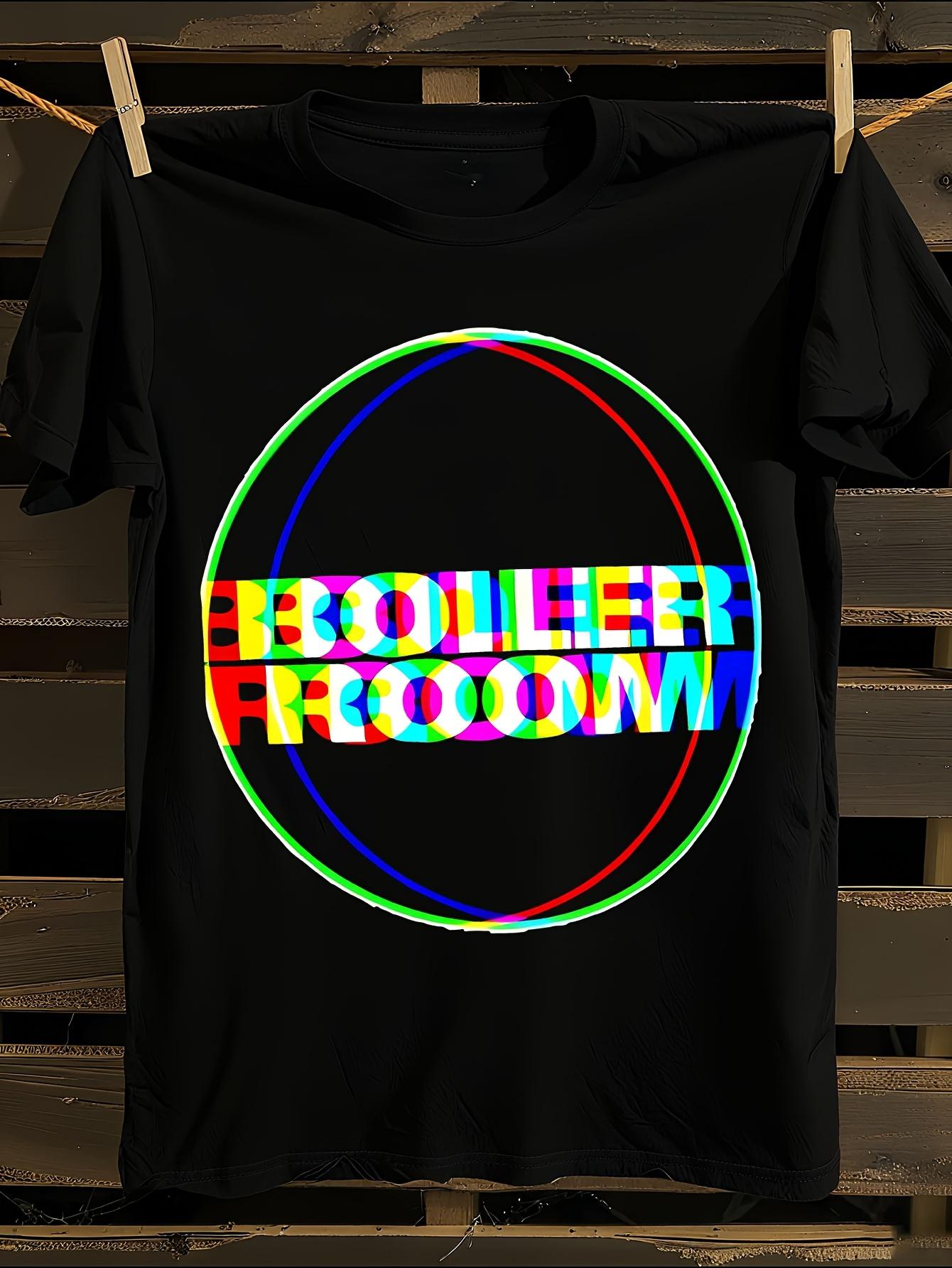 

XL Boiler Room Glitch Aesthetic T-Shirt Mens Tshirt Womens Tshirts with Letters Print Short Sleeves T-Shirt Casual Street Tee Shirt Top XXL